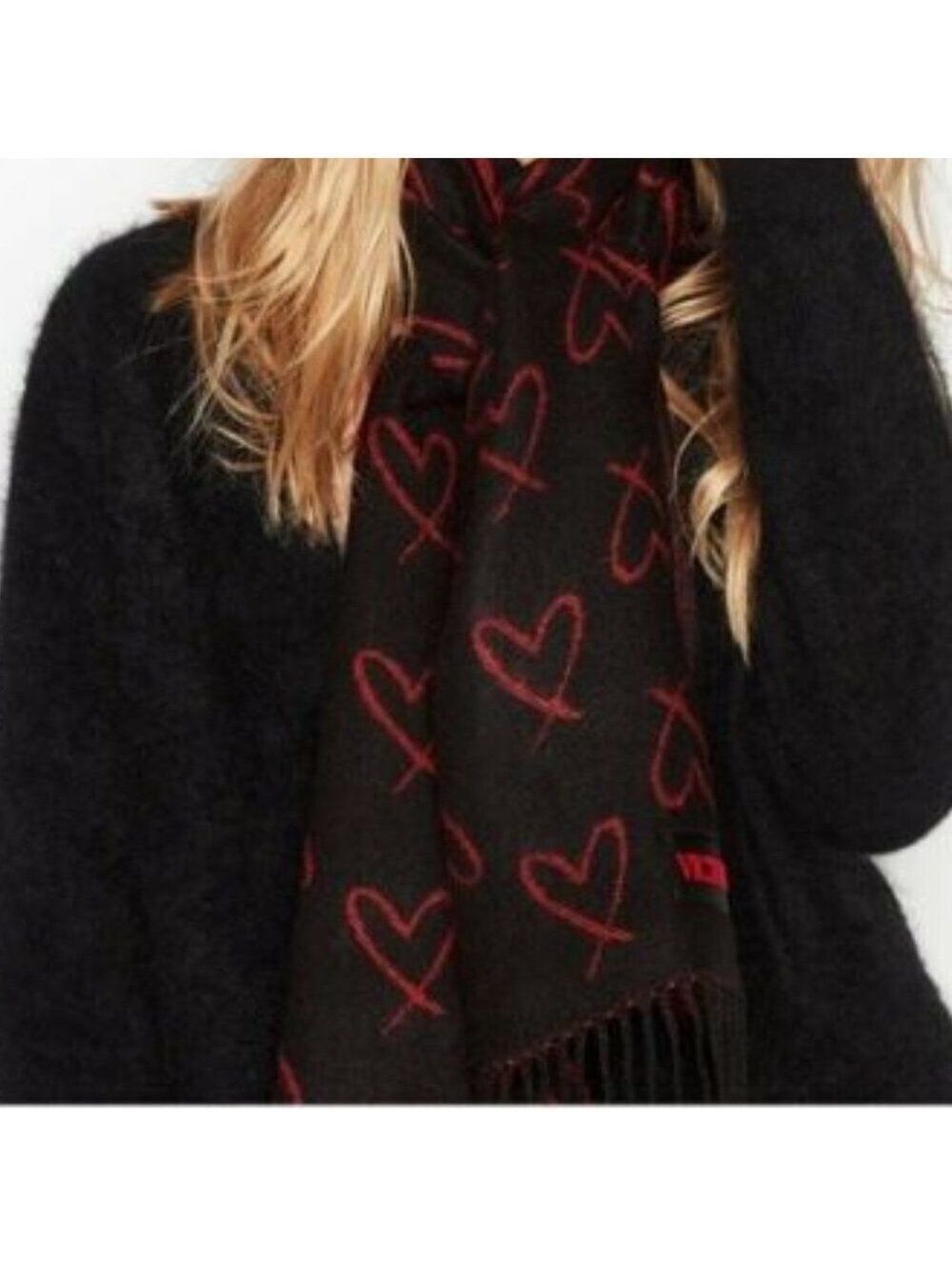 Victoria’s Secret Hearted Woven Scarf